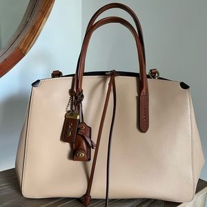 COACH 1941 Cooper Carryall in colorblock beechwood saddle satchel - 30453